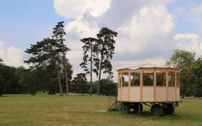 La CMO au Parc de Rentilly. Vue de l'exposition Micro-Climat